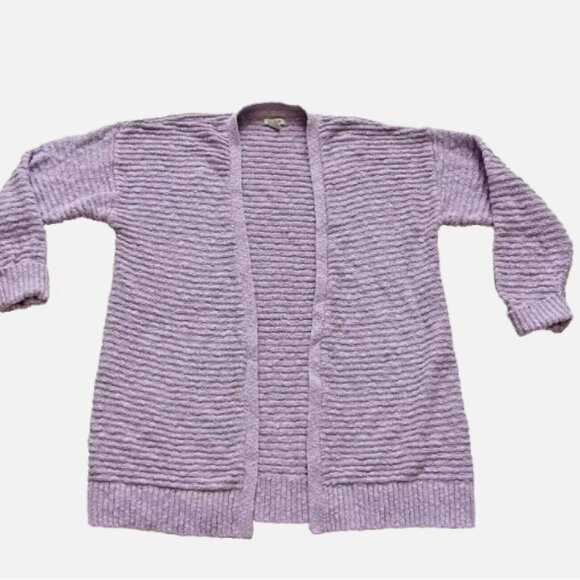 L.L. Bean Cotton Cuffed Sleeve Knit Cardigan Sweater Lyric L - Picture 14 of 14